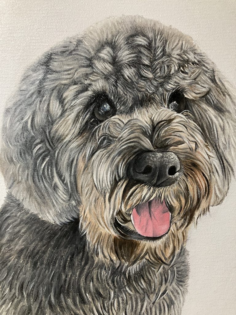 Retratos por encargo de animales perro gato