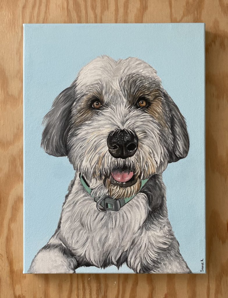 retrato mascota animal pintura por encargo